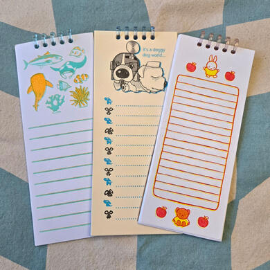 risograph notebooks with miffy design