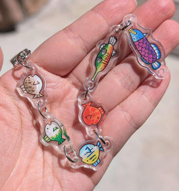 wii play fish linked charm