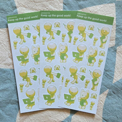 Keep up the good work! Sticker Sheet