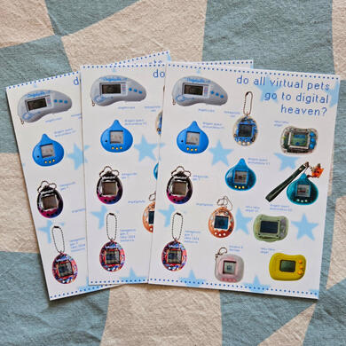 Virtual Pets / Digital Heaven Sticker Sheet