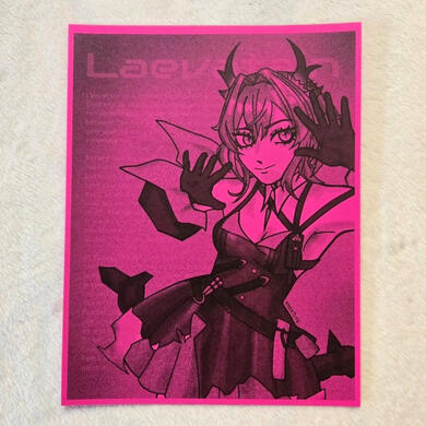 arknights endfield laevatain print