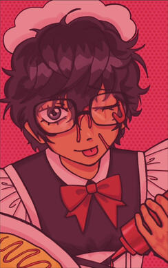 joker maid cafe cupsleeve art, fab 2026